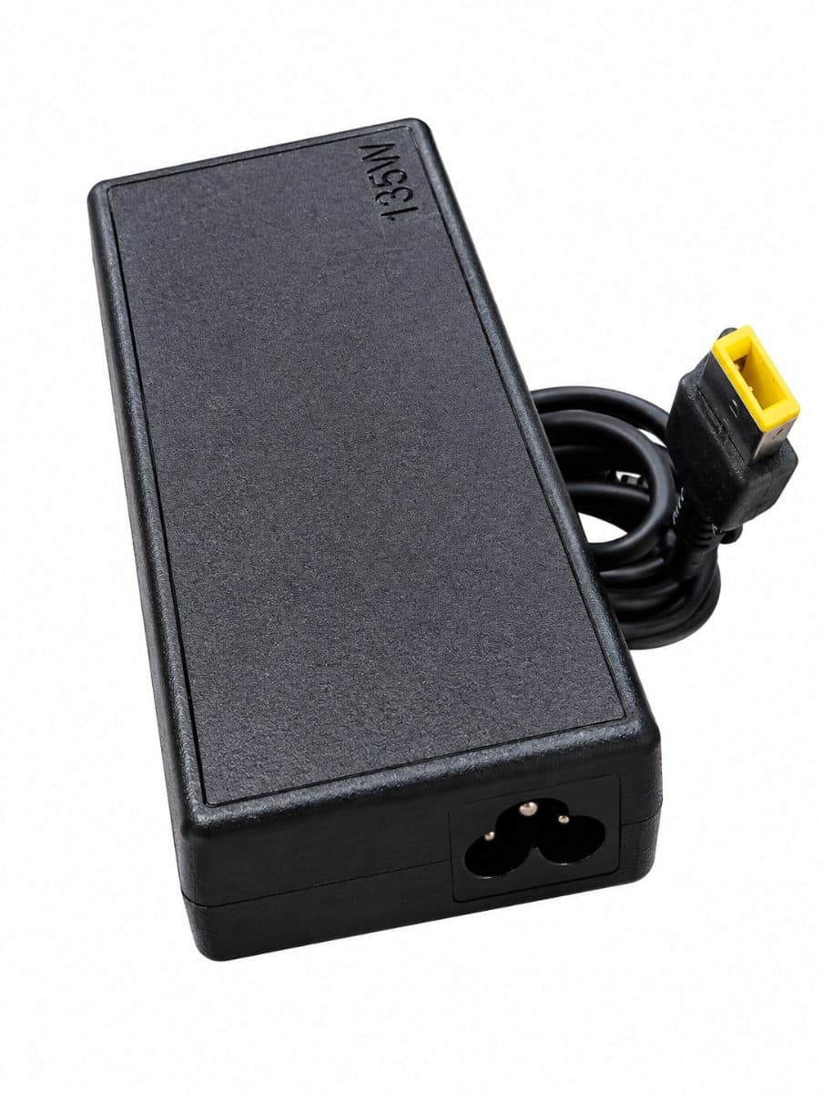 Lenovo 135W Slim Tip Laptop Charger – Yellow Rectangular Pin preview 2