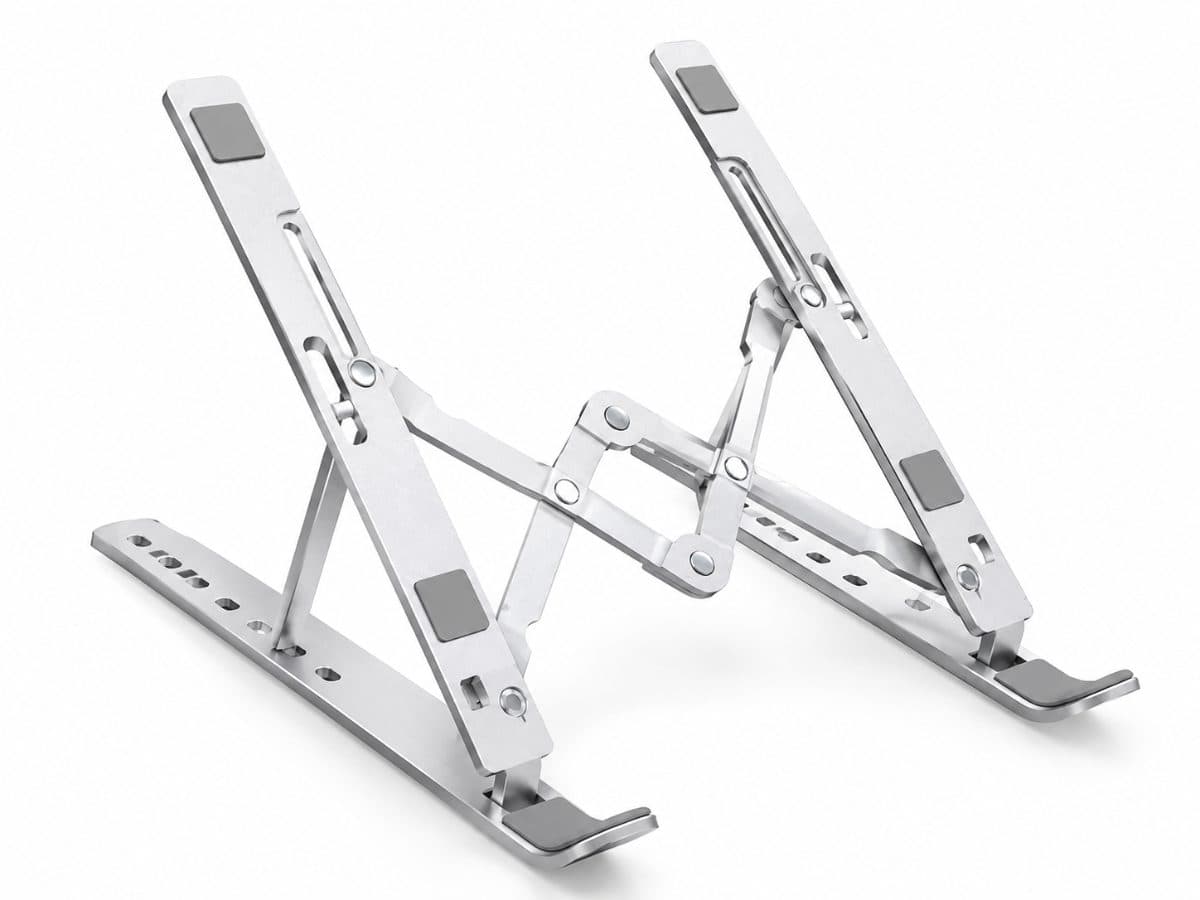 Creative Folding Laptop Stand with Smart Storage Bracket – Work Smarter, Save Space!
