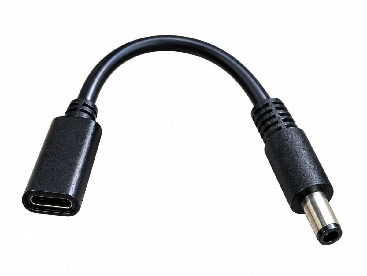 DELL USB-C PD TO BIG PIN CONVERTER – 65W ⚡ 65W POWER DELIVERY | 7.4 × 0.6mm CONNECTOR
